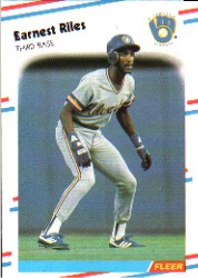 1988 Fleer Baseball Cards      172     Earnest Riles